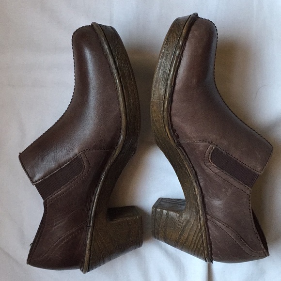 Born Leather Platform Pull On Ankle Boots - Picture 2 of 7